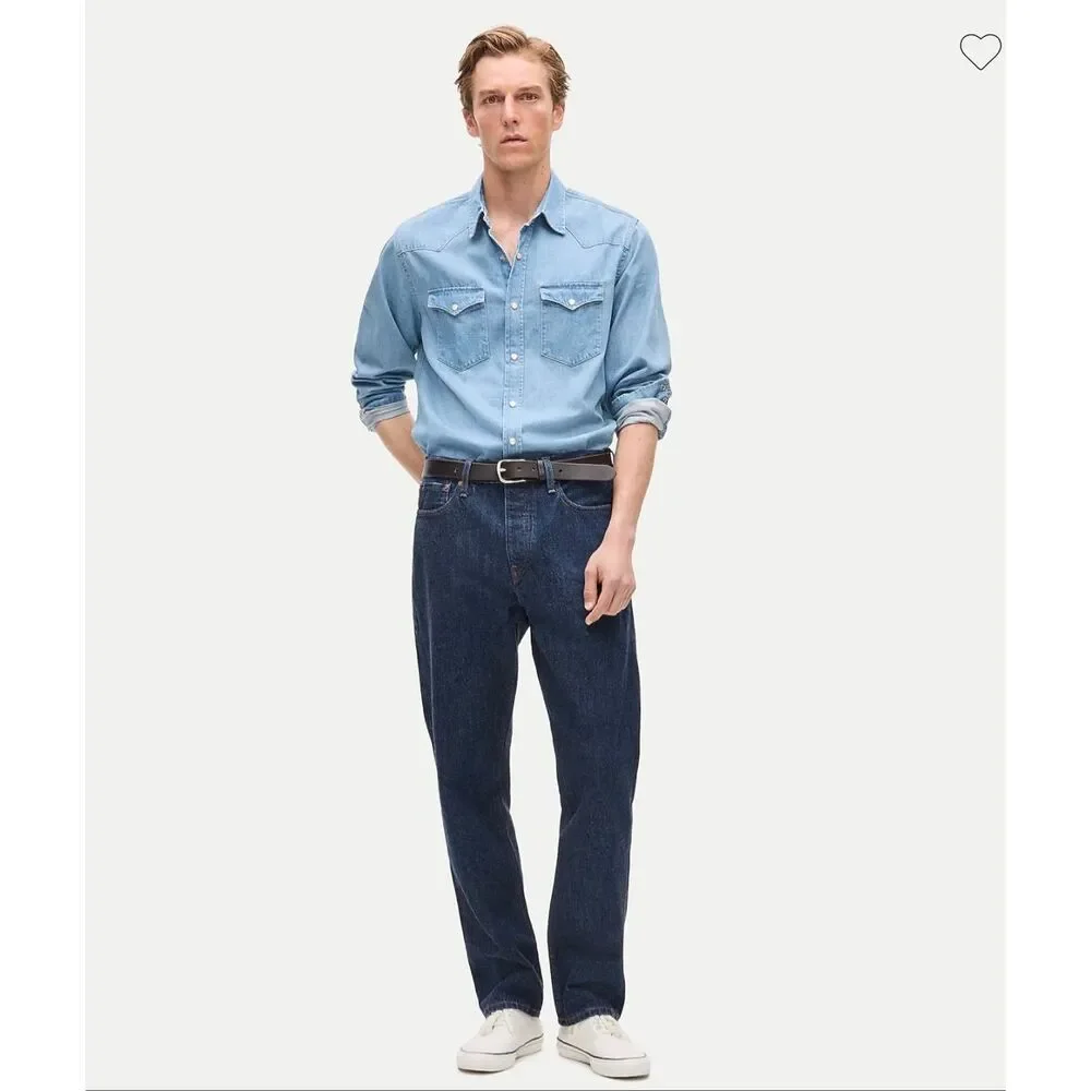 J. Crew Classic Straight jean in Japanese selvedge denim  in Resin Wash NWT 38/3